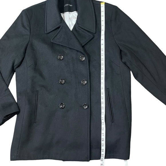NWT Calvin Klein Wool Cashmere Black Peacoat sz 2X - Picture 10 of 15